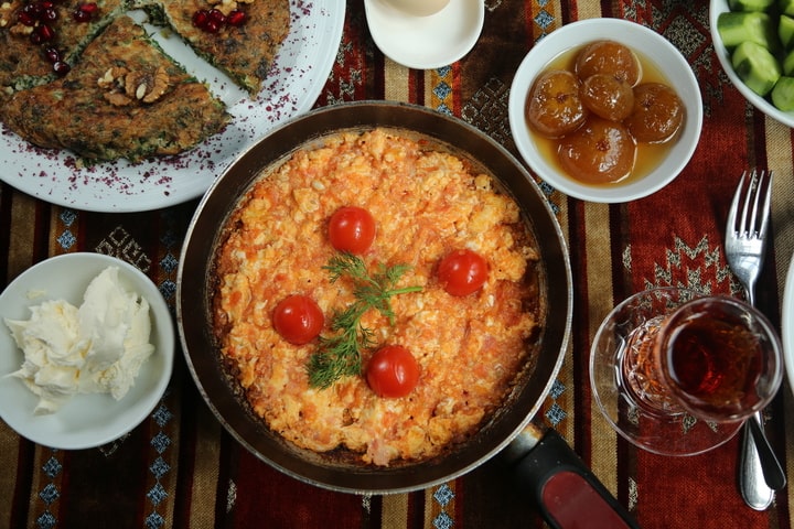 menemen turkish food recipe