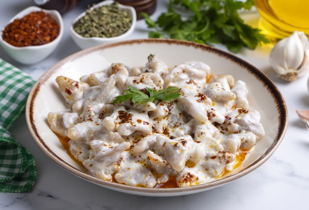 Picture of manti turkish food recipe