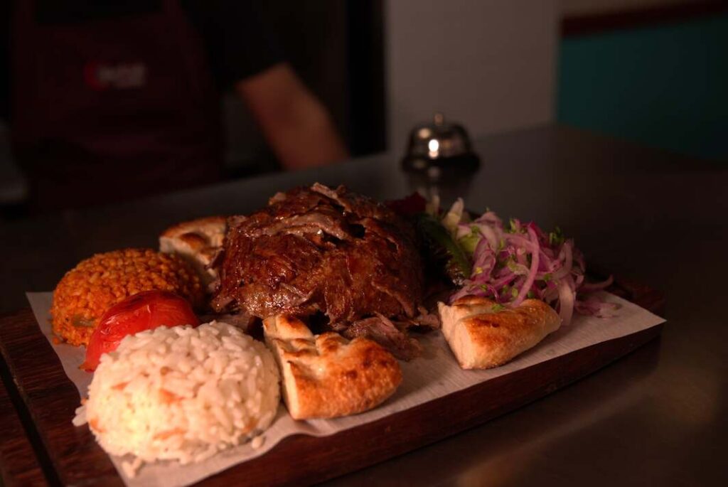 turkish doner plate